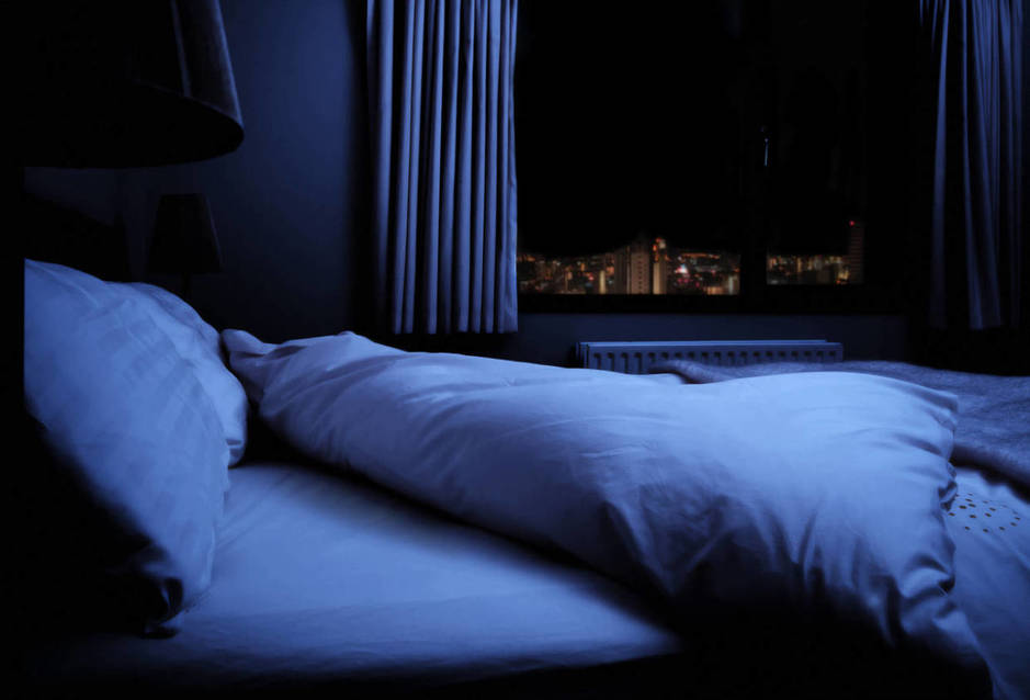 Try to eliminate all light sources in your bedroom as a quick way to improving your health.